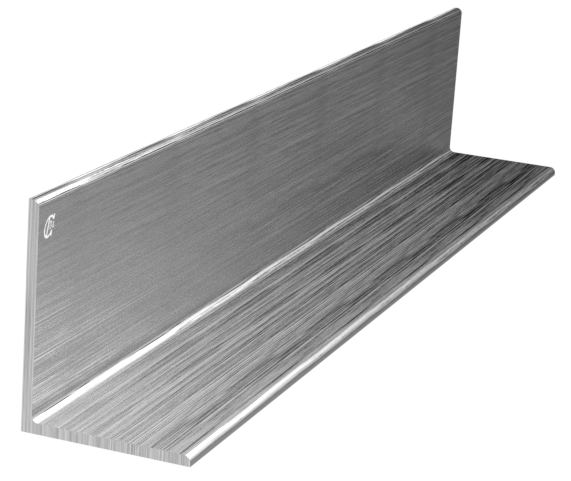 профиль алюминиевый L-образный 52x40x2.5x1.75x1.75